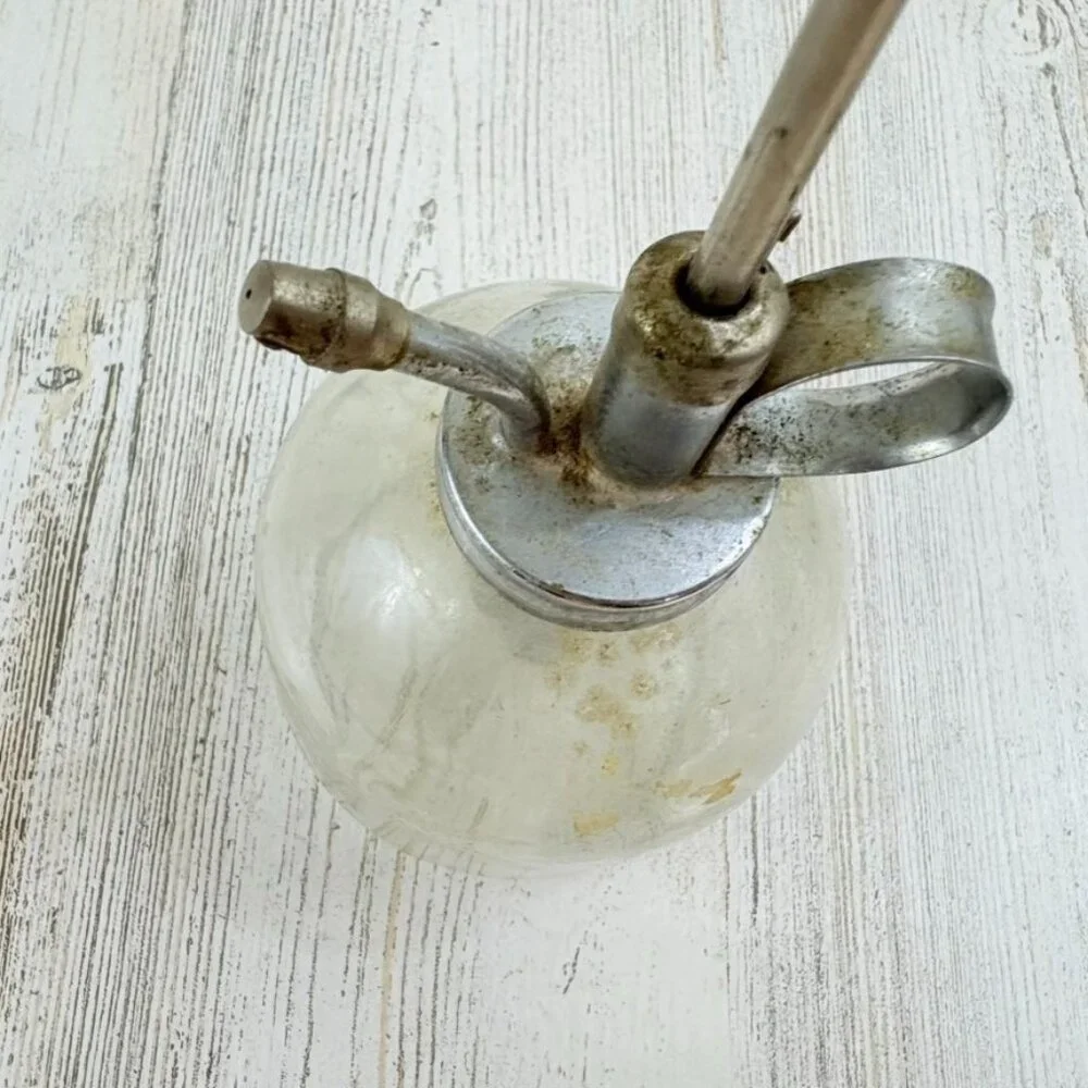 Vintage Glass Chrome Plant Mister Spray Bottle Plant Spritzer Taiwan